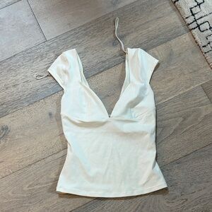 Elegant Cream Women's Top